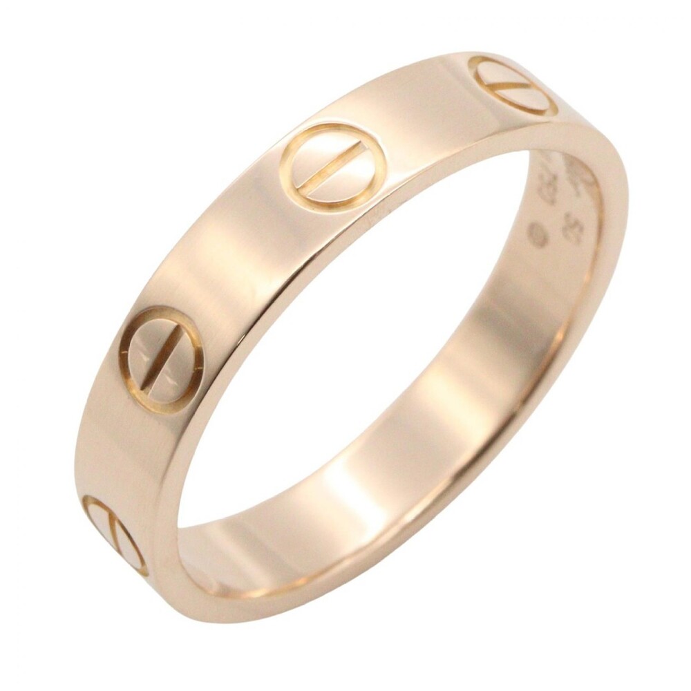 Cartier Mini Love Ring 18Kpg Pink Rose #309611C13B